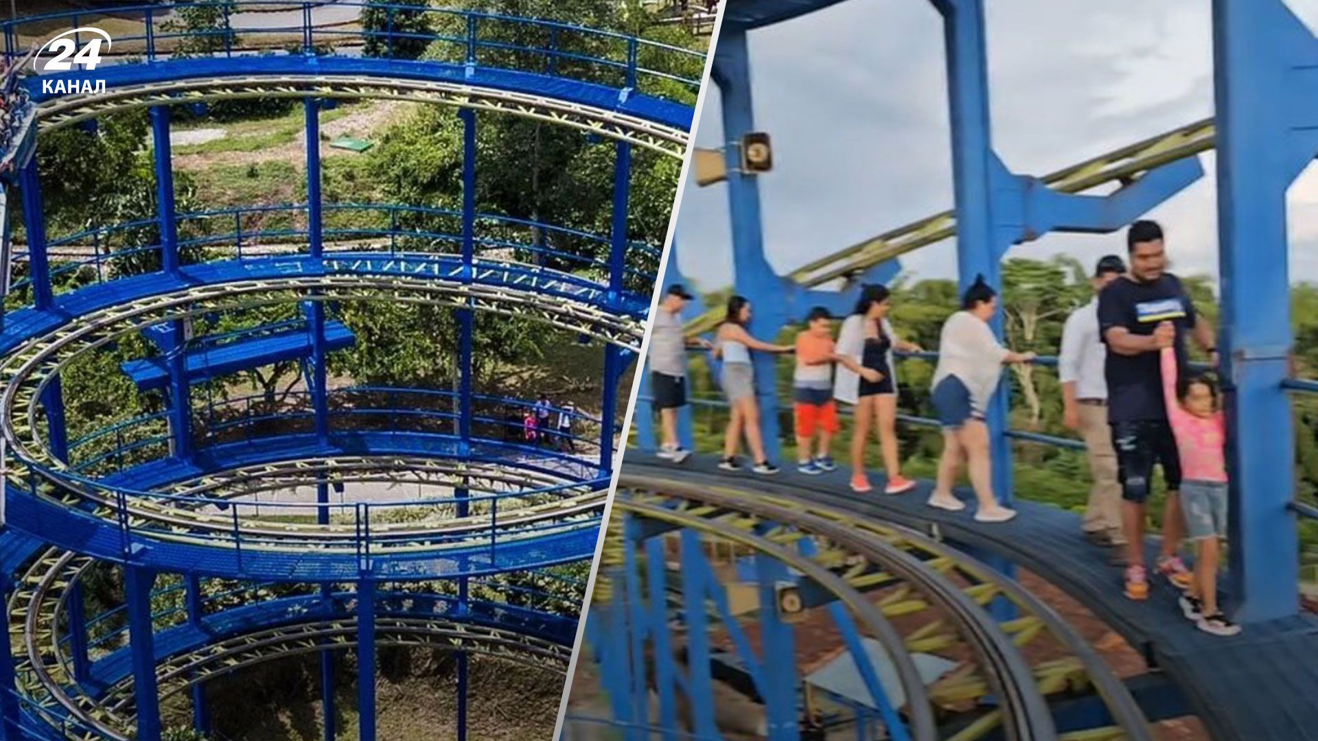 У Колумбії зупинилися 22-метрові американські гірки У Колумбії зупинилися 22-метрові американські гірки