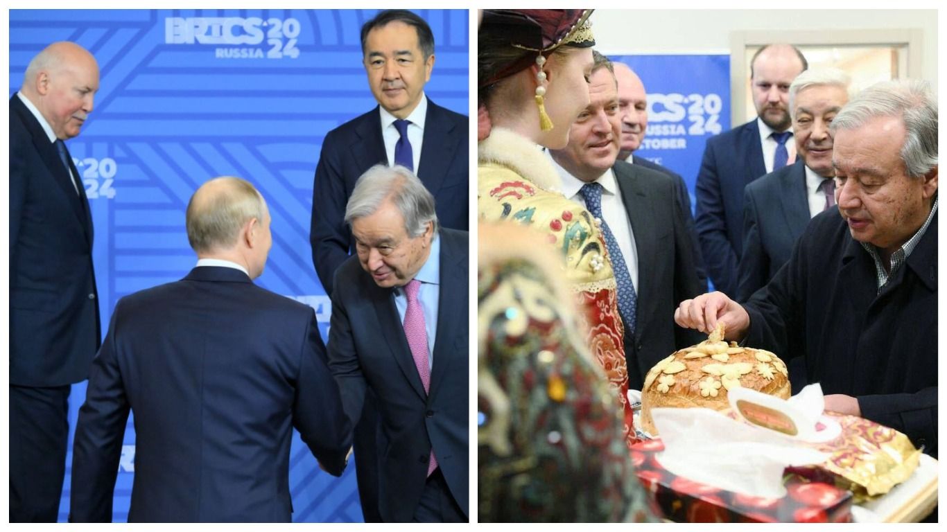 Гутерреш на саміті БРІКС говорив про мир в Україні - 24 Канал Гутерреш на саміті БРІКС говорив про мир в Україні - 24 Канал