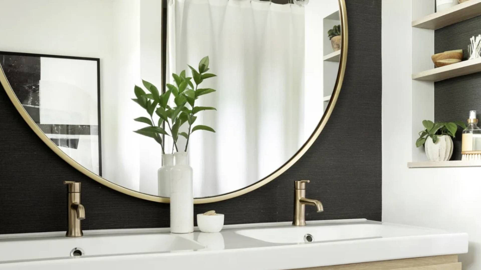 Ванная комната в черном цвете Ванная комната в черном цвете