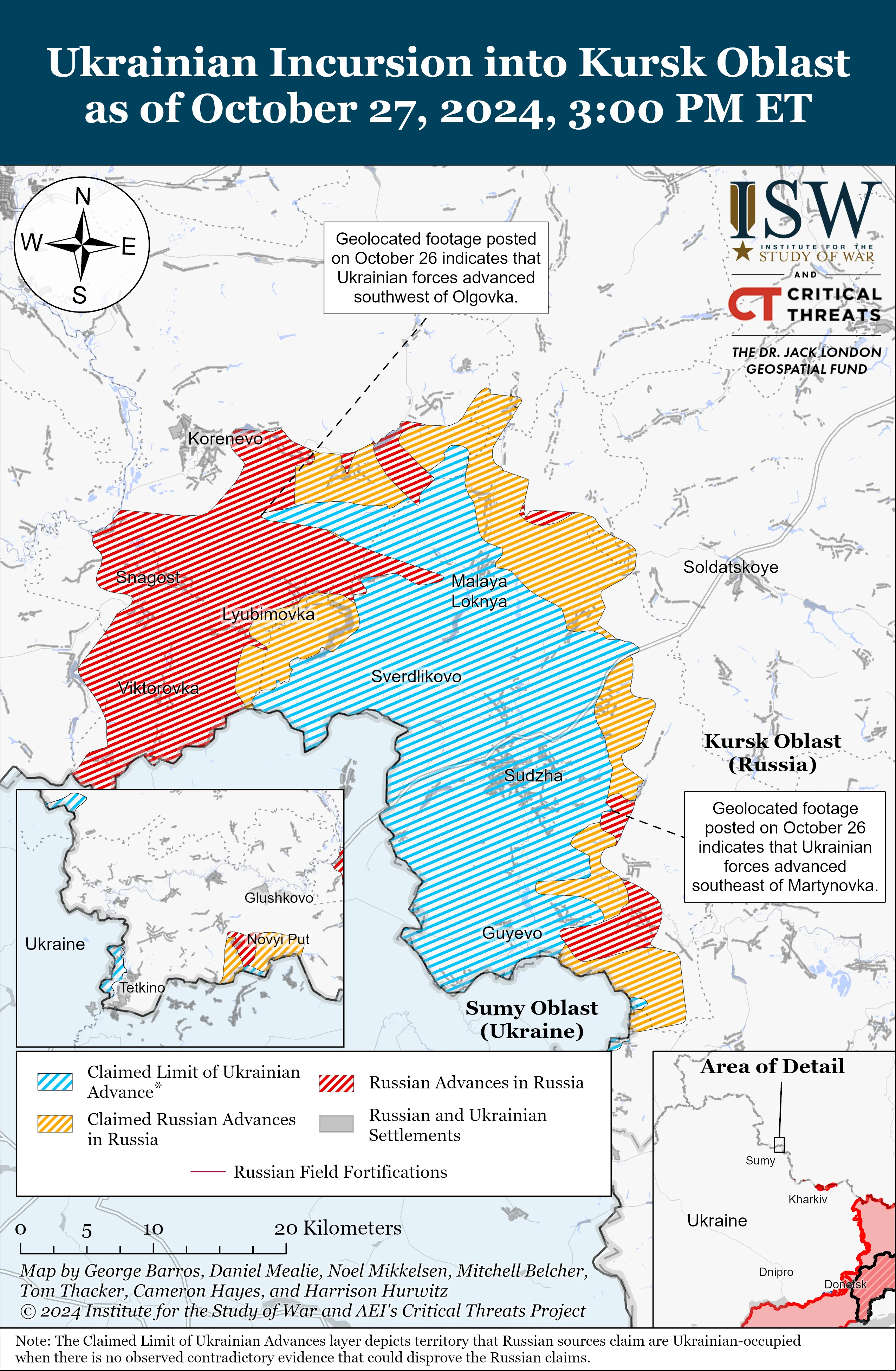 Курская область фронт ISW