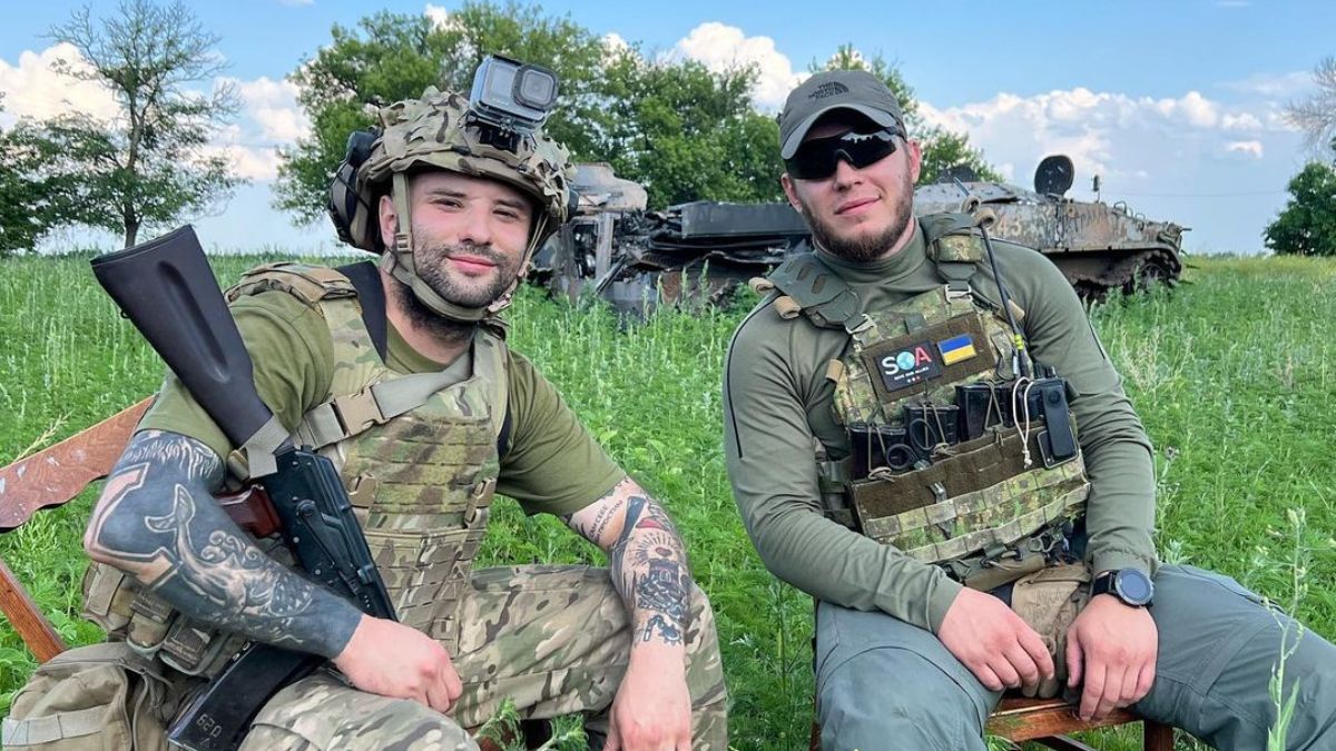 Віктор Розовий з побратимом Віктор Розовий з побратимом