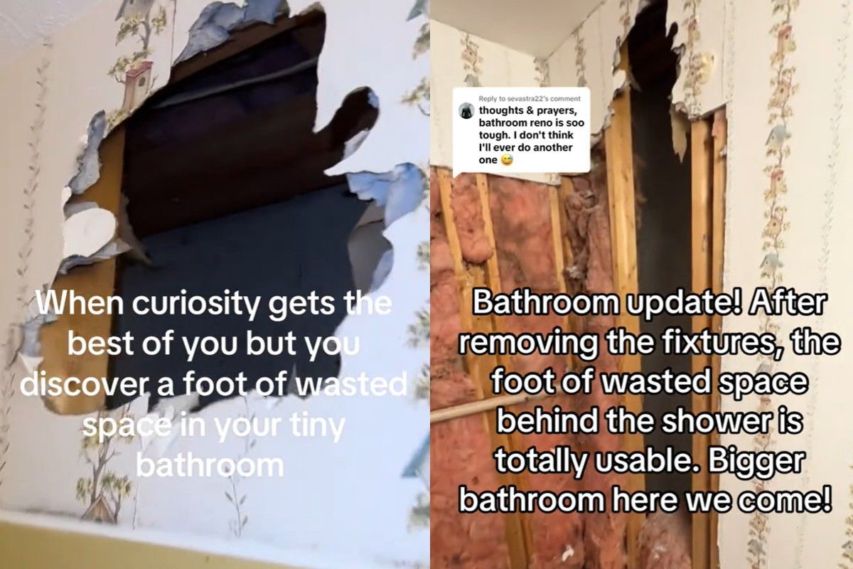 Женщина нашла скрытое пространство Женщина нашла скрытое пространство