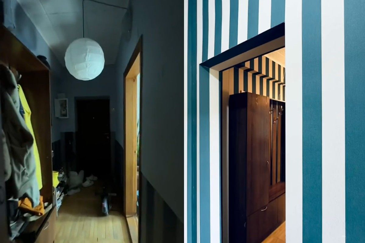 Чоловік зробив бюджетний ремонт у коридорі Чоловік зробив бюджетний ремонт у коридорі