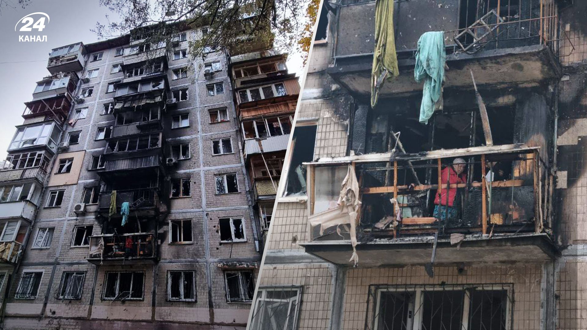 Обломки дронов вызвали пожар в многоэтажном жилом доме Киева Обломки дронов вызвали пожар в многоэтажном жилом доме Киева