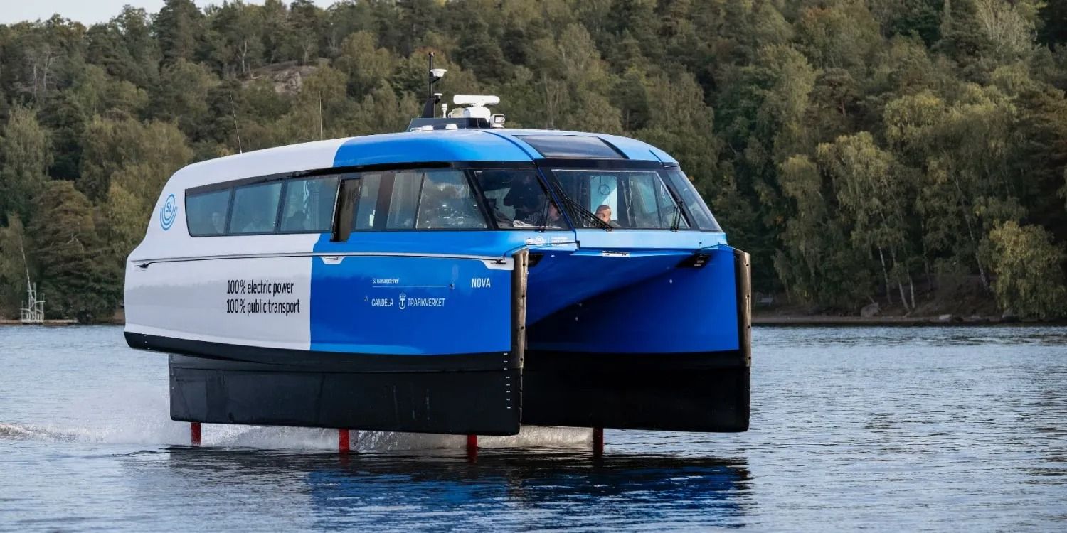 Первый в мире электрический паром на подводных крыльях в Стокгольме - Техно Первый в мире электрический паром на подводных крыльях в Стокгольме - Техно