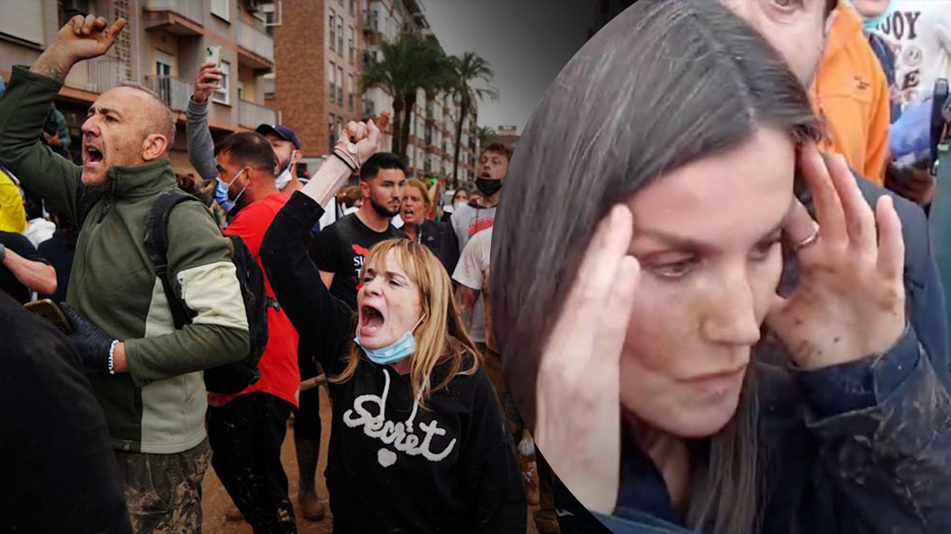 Испанскую королевскую семью забросали грязью и камнями в Валенсии Испанскую королевскую семью забросали грязью и камнями в Валенсии