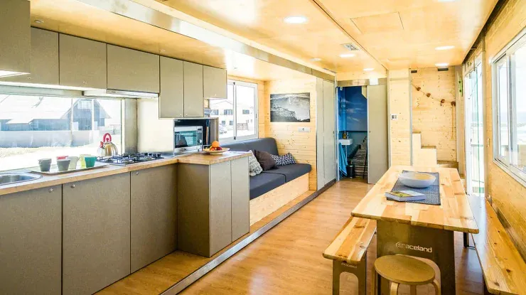 Нерухомість Кухня-вітальня Будинок на колесах Готель Нерухомість Кухня-вітальня Будинок на колесах Готель