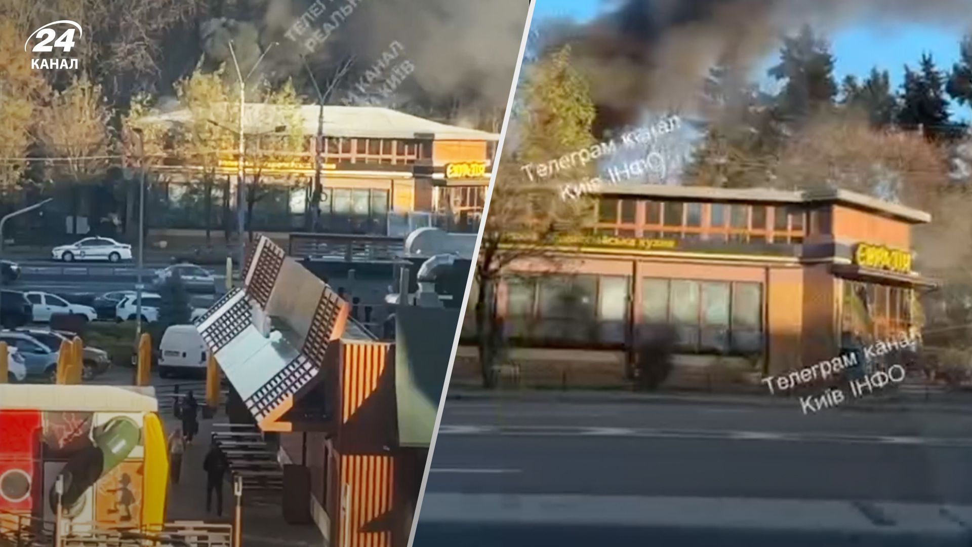 Що відомо про пожежу у ресторані "Євразія" у Києві Що відомо про пожежу у ресторані "Євразія" у Києві