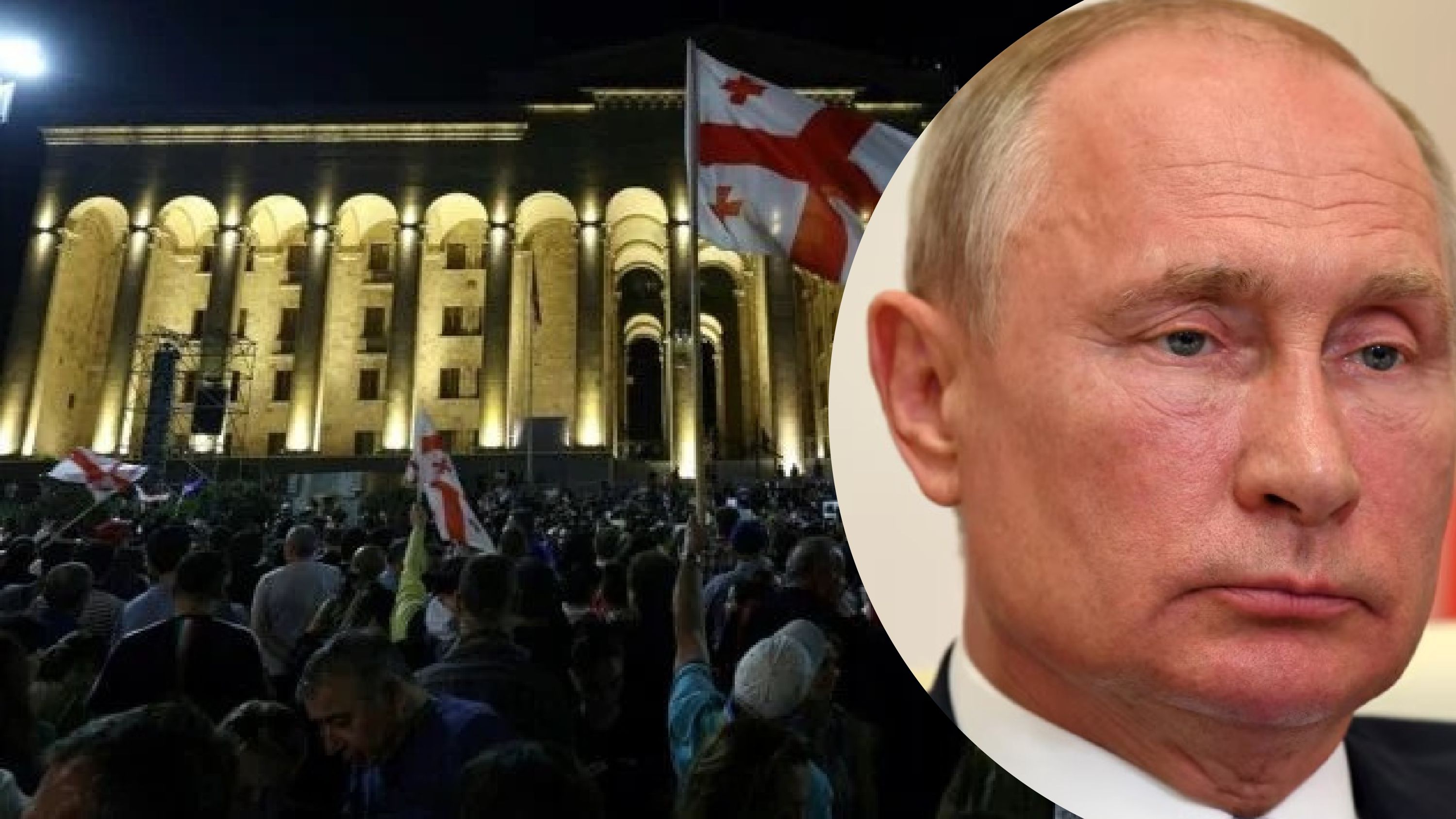 Грузинська опозиція на мітингу згадала Путіна нецензурною фразою Грузинська опозиція на мітингу згадала Путіна нецензурною фразою