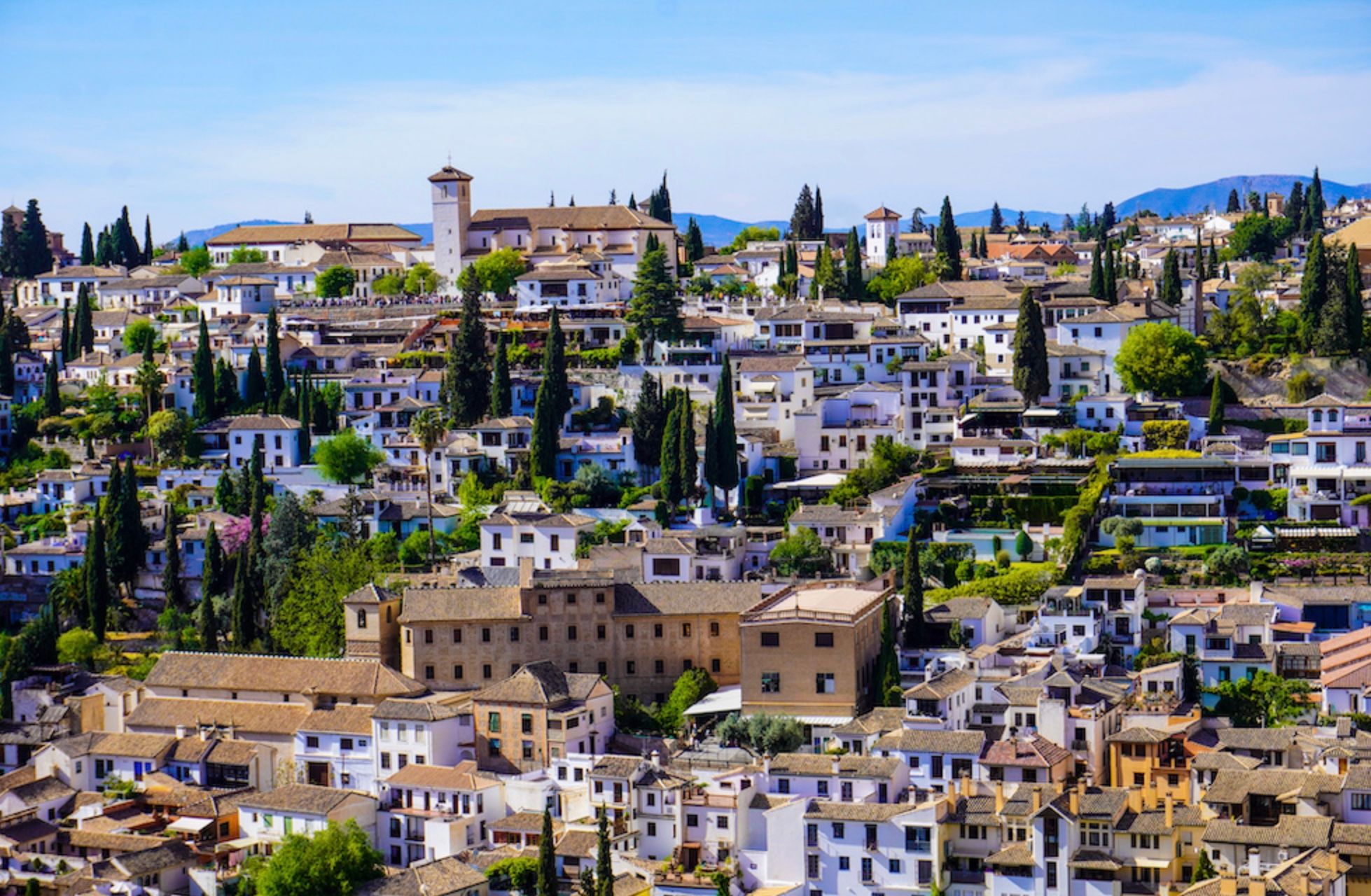 Город Гранада в Испании Город Гранада в Испании