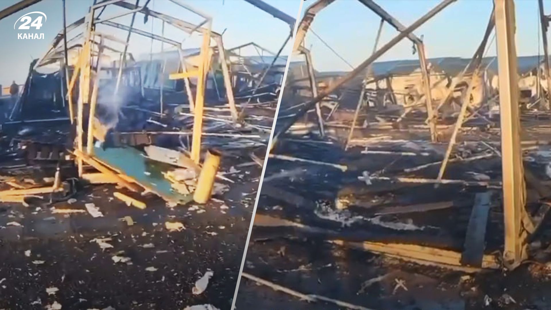 Наслідки атаки по наметах на полігоні в Ростовській області Наслідки атаки по наметах на полігоні в Ростовській області