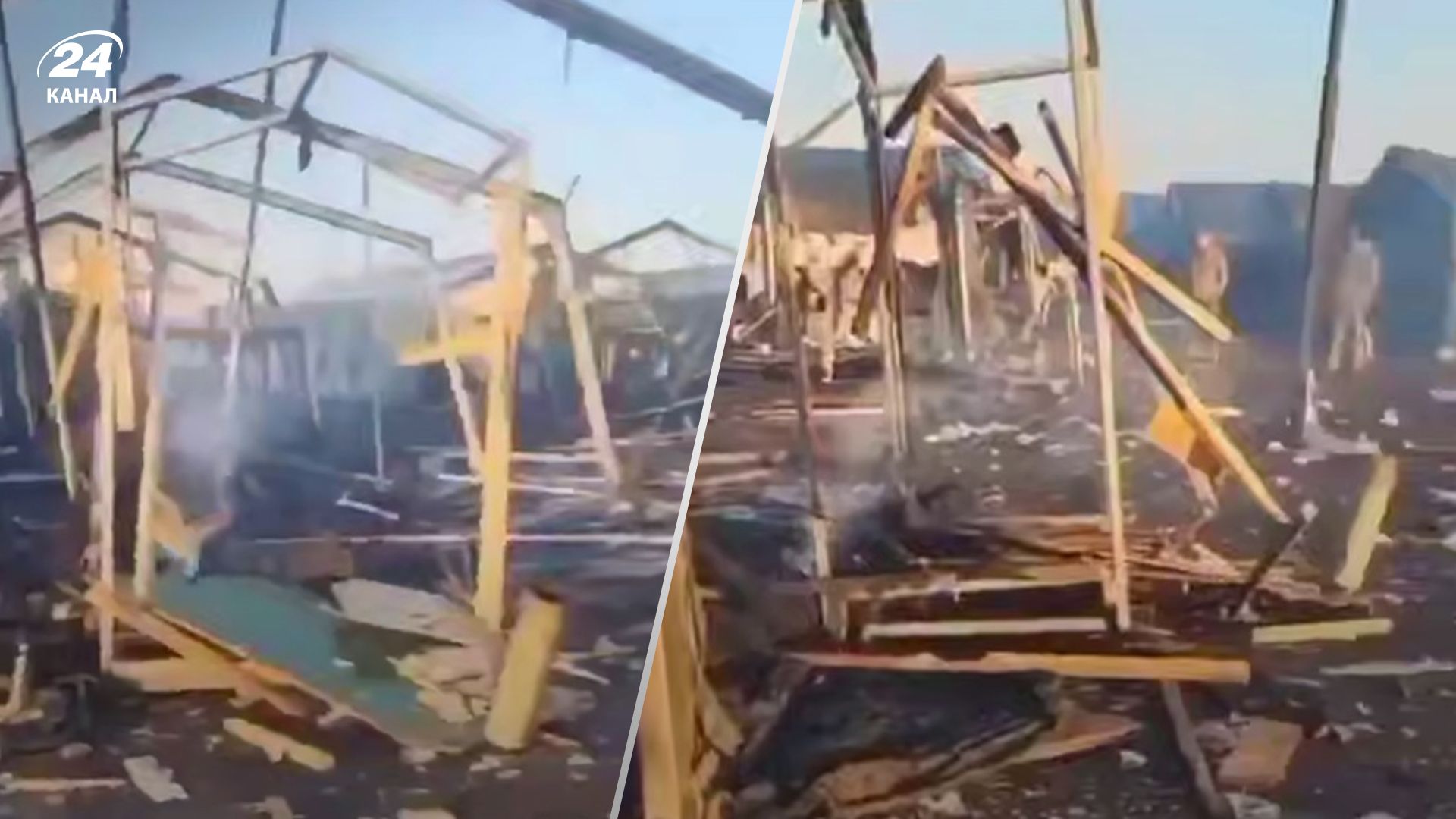 Полігон у Ростовській області після атаки дронів Полігон у Ростовській області після атаки дронів