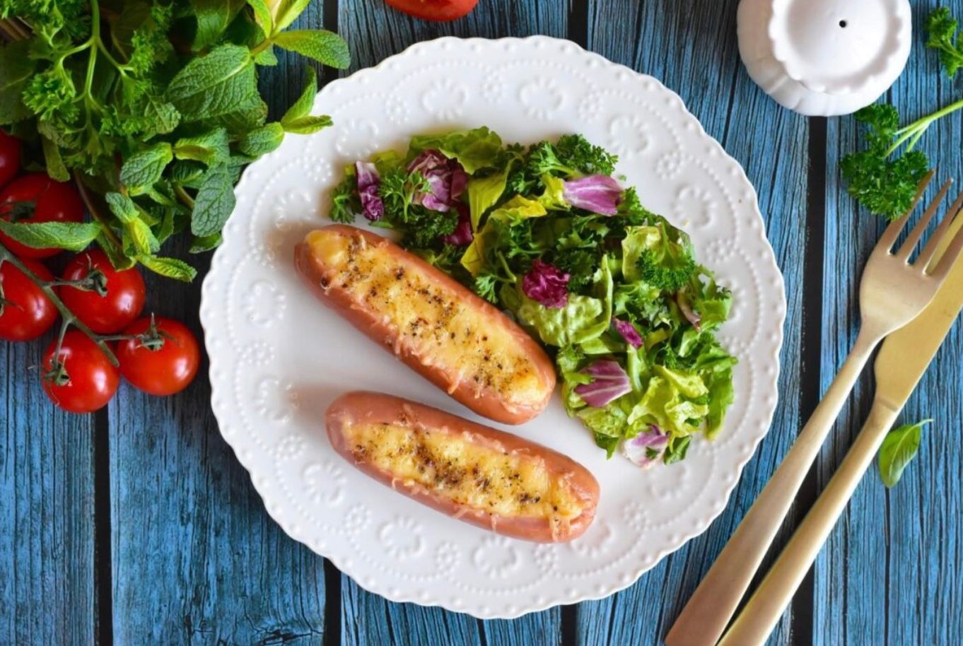 Вкусная идея ужина из сосисок Вкусная идея ужина из сосисок