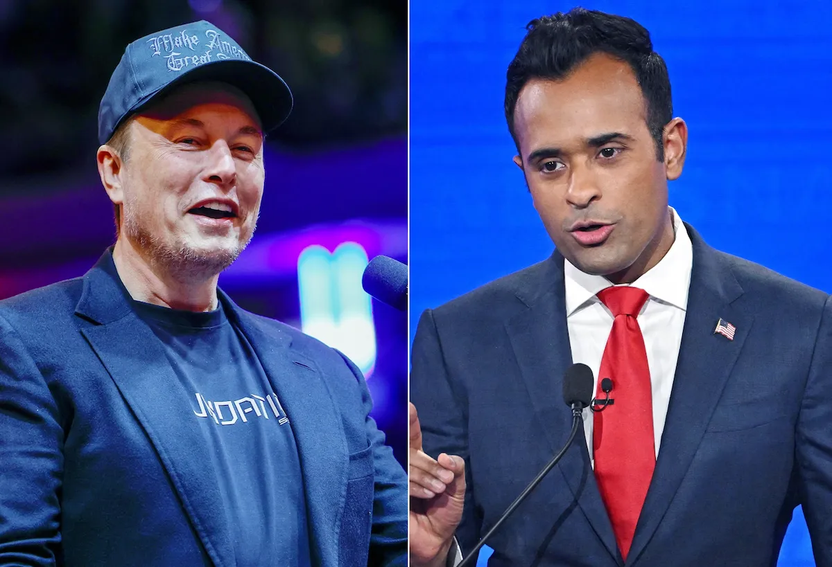 Ілон Маск і Вівек Рамасвамі Ілон Маск і Вівек Рамасвамі