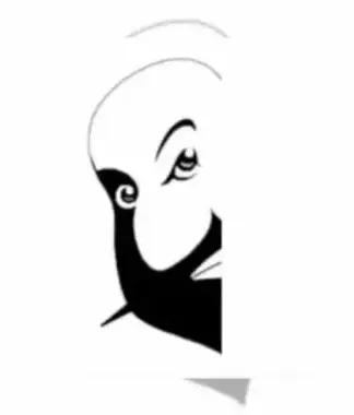 оптична ілюзія з двома обличчями оптична ілюзія з двома обличчями