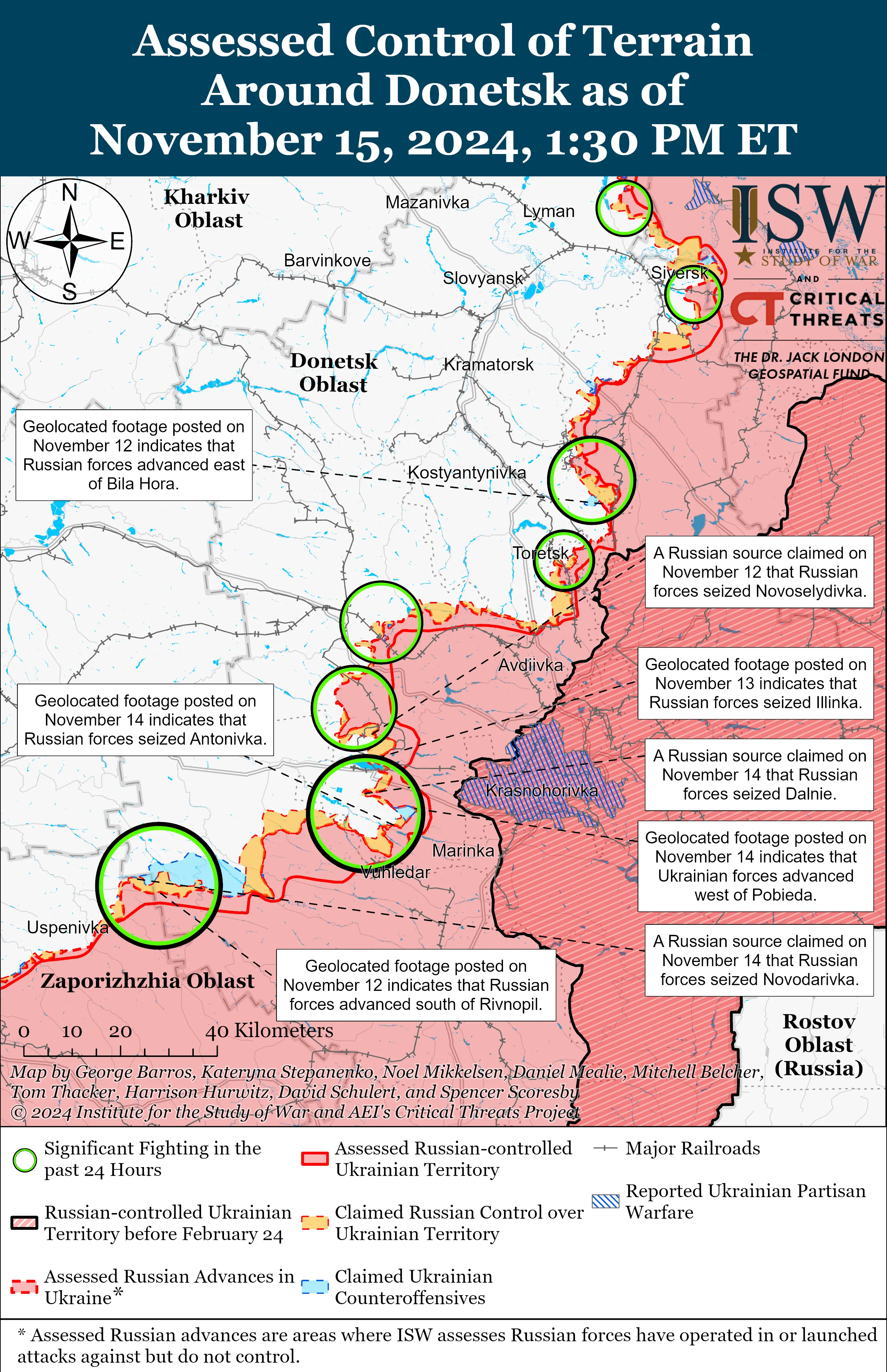 ЛУганская область ISW