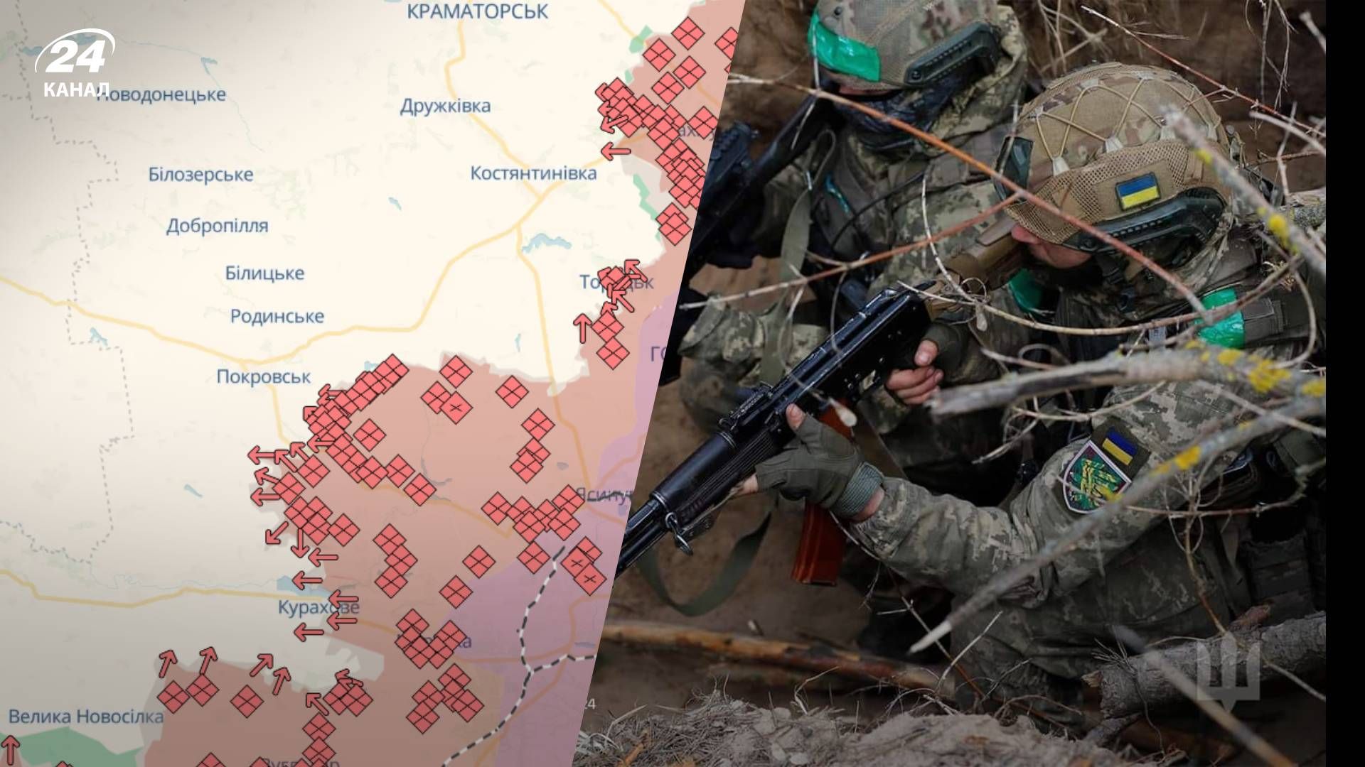 Карта боевых действий 18 ноября Карта боевых действий 18 ноября