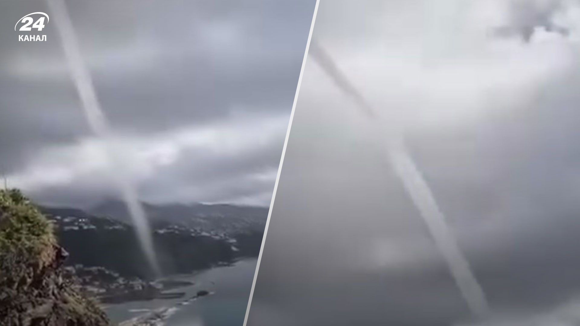 Водяной смерч на Мадейре Водяной смерч на Мадейре