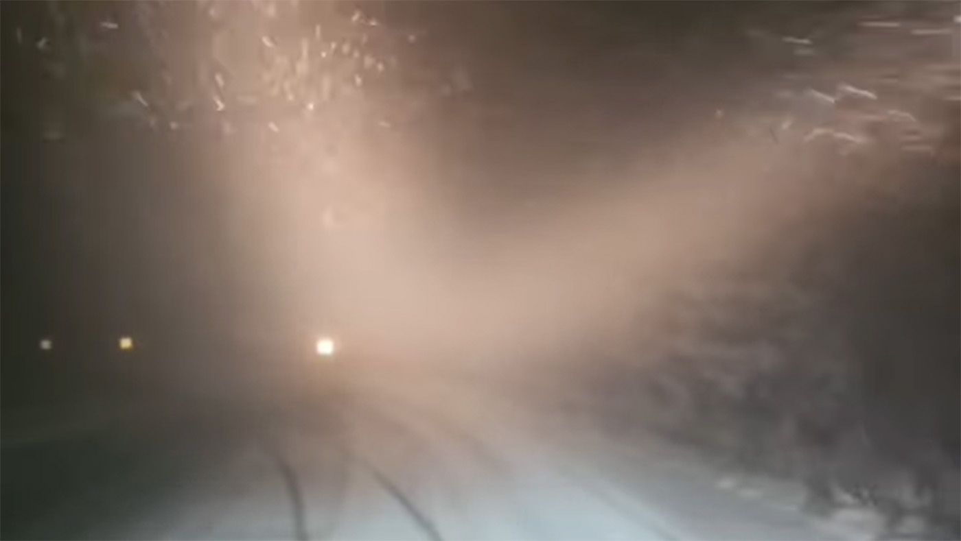 Непогода на перевале между Закарпатьем и Львовской областью Непогода на перевале между Закарпатьем и Львовской областью