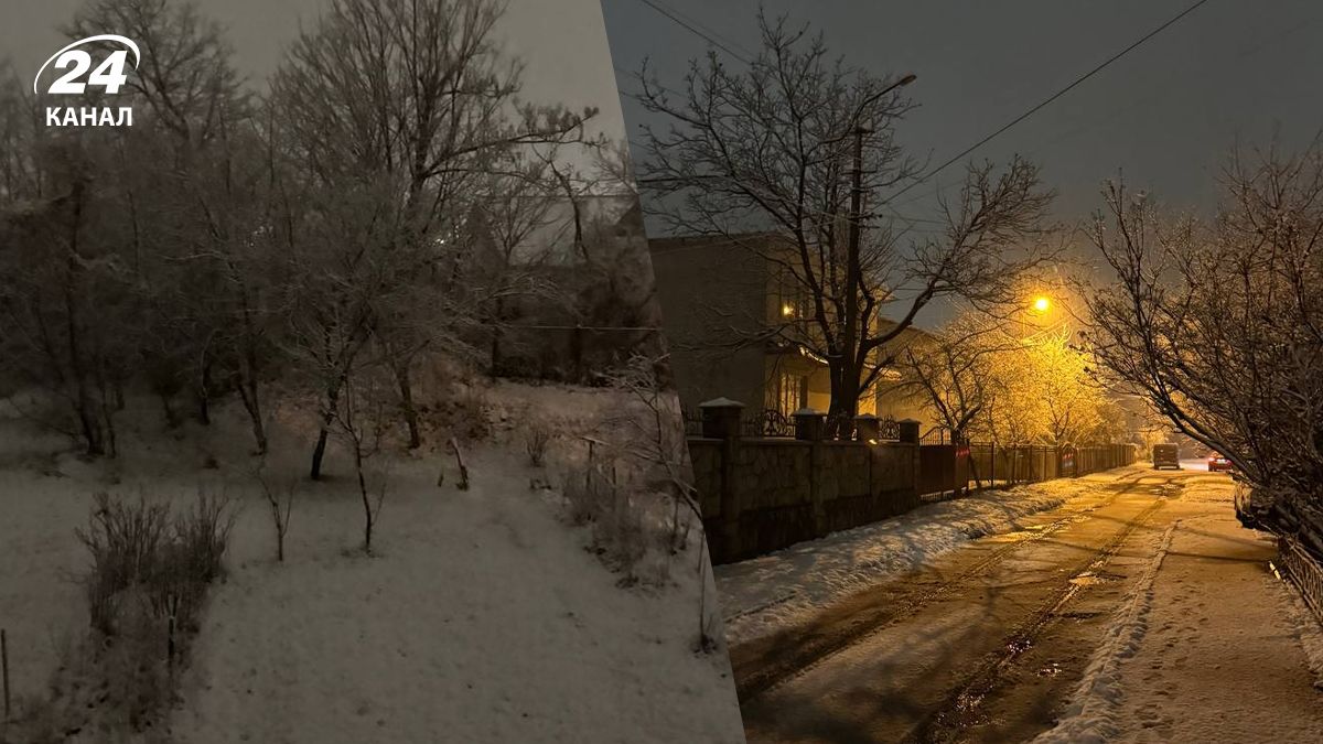 На западе Украины выпал снег На западе Украины выпал снег