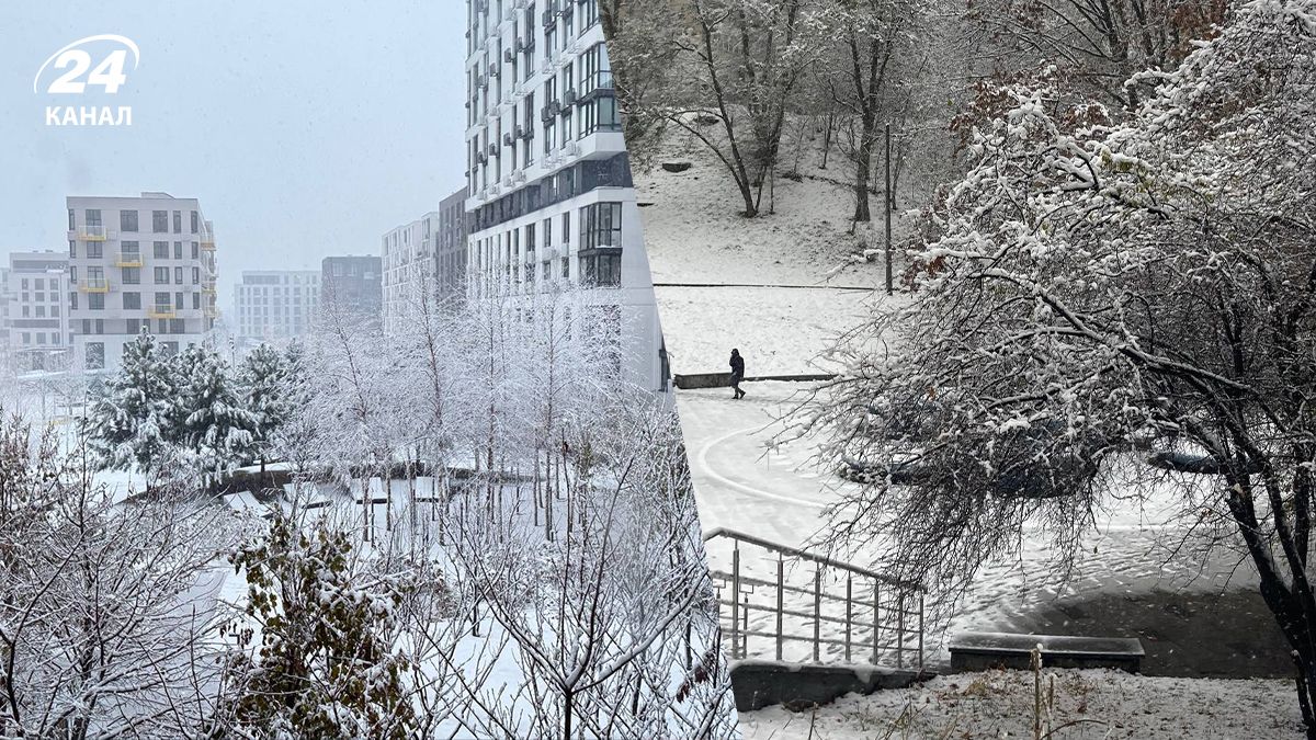 Снег в Киеве Снег в Киеве