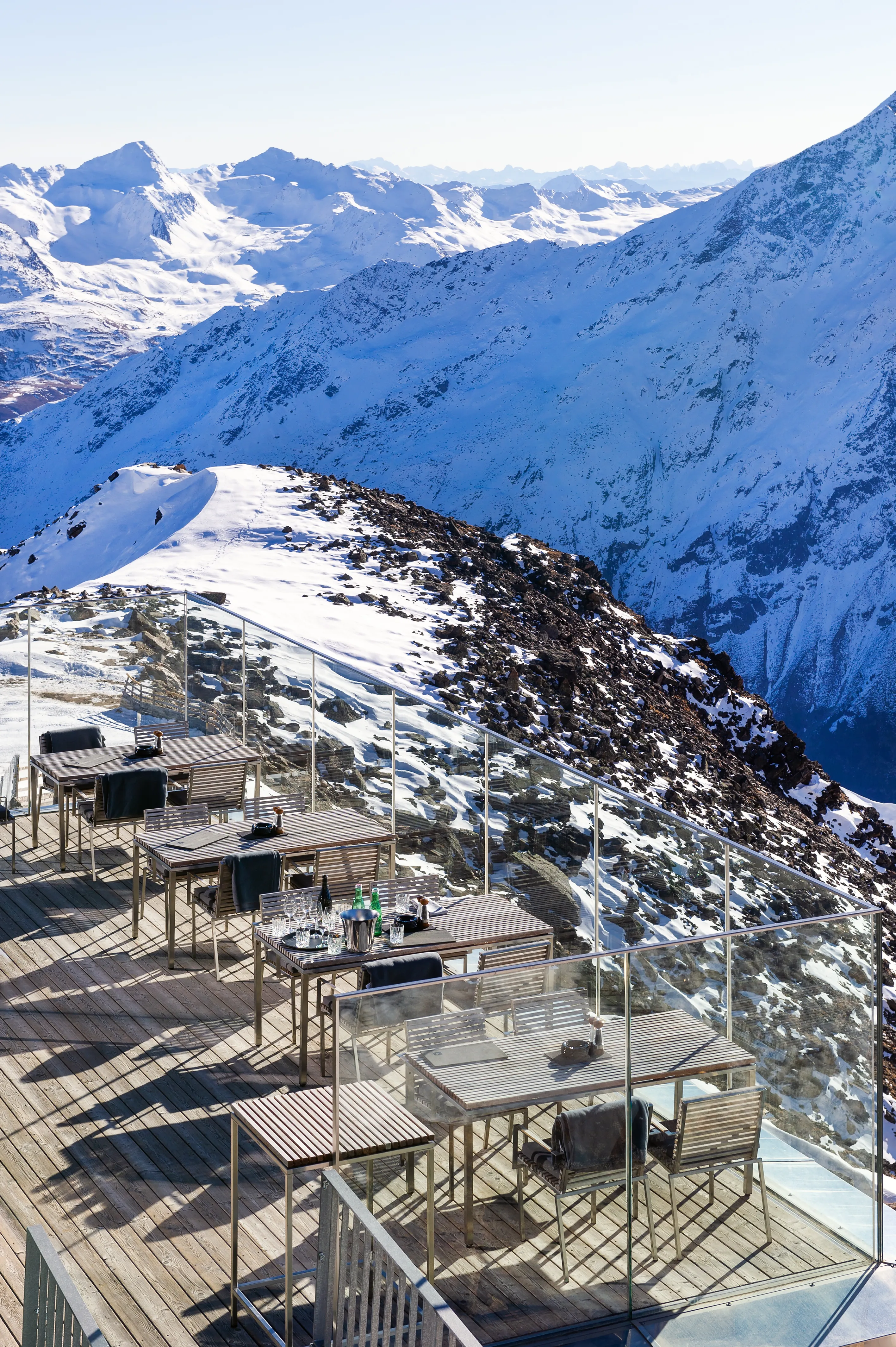 Панорама з ресторану Ice Q на курорті Зельден Панорама з ресторану Ice Q на курорті Зельден