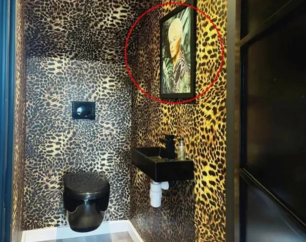 Леопардовий дизайн у туалеті Леопардовий дизайн у туалеті