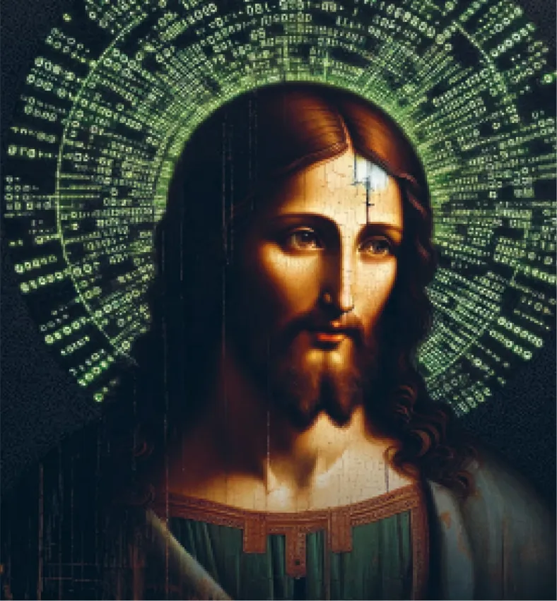 Иллюстрация Иисуса, созданная ИИ Иллюстрация Иисуса, созданная ИИ