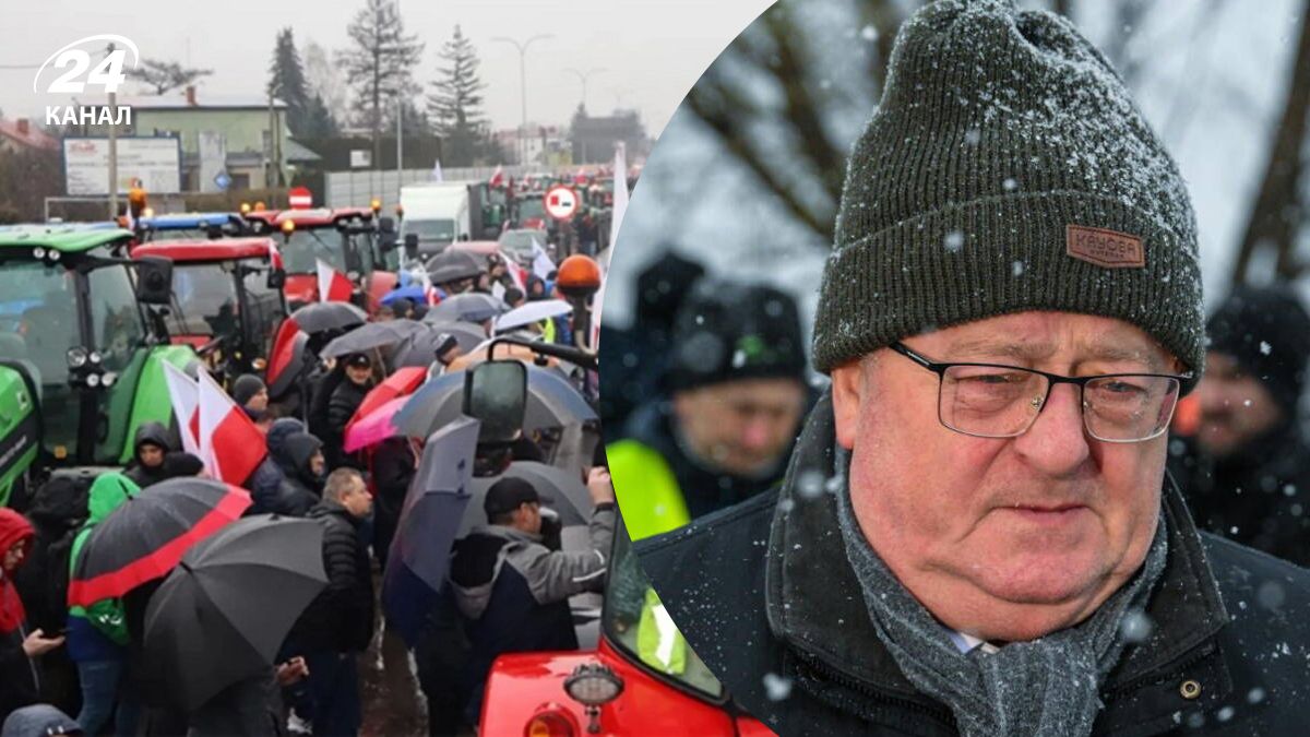 Міністр сільського господарства та розвитку села Чеслав Сєкерський та протест фермерів Міністр сільського господарства та розвитку села Чеслав Сєкерський та протест фермерів