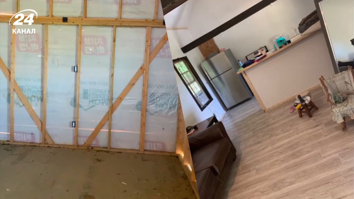 Женщина превратила сарай в дом Женщина превратила сарай в дом