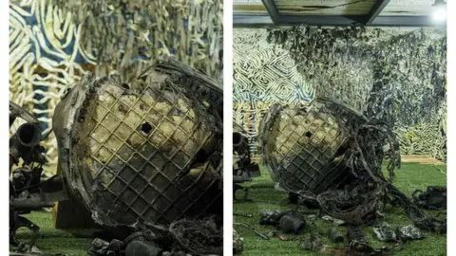 Обломки ракеты, которой ударили по Днепру Обломки ракеты, которой ударили по Днепру