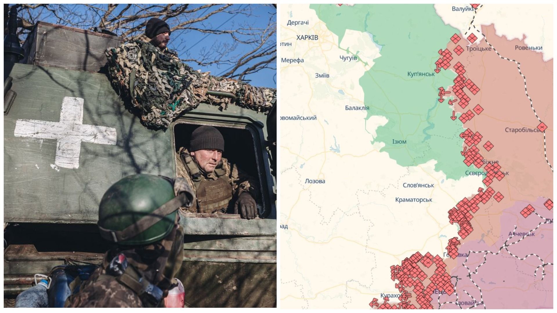 Война в Украине - ситуация на всех направлениях фронта - карта Война в Украине - ситуация на всех направлениях фронта - карта