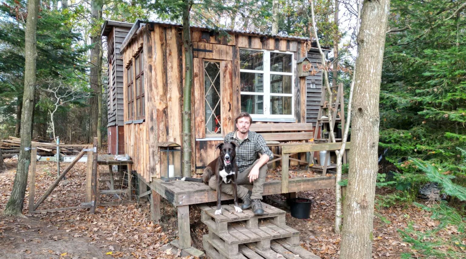 Дом своими руками - как мужчина изменил свою жизнь, построив жилье в лесу - Недвижимость Дом своими руками - как мужчина изменил свою жизнь, построив жилье в лесу - Недвижимость