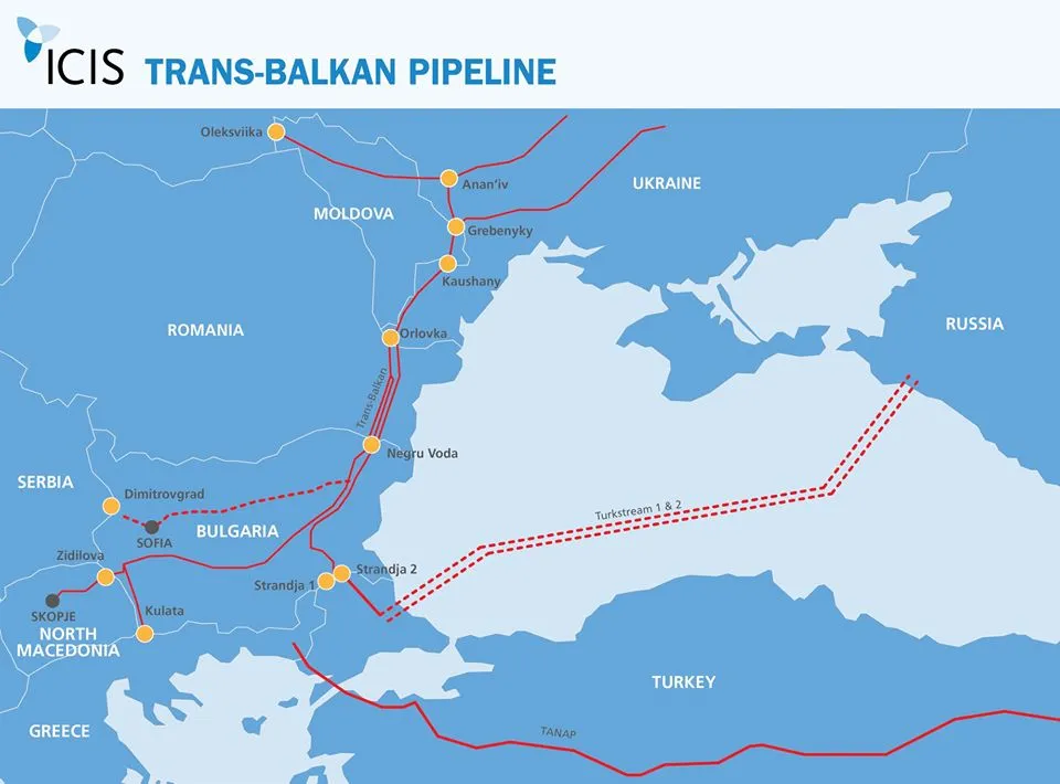 Транзит газу з Росії до європейських країн 2024 - 2025