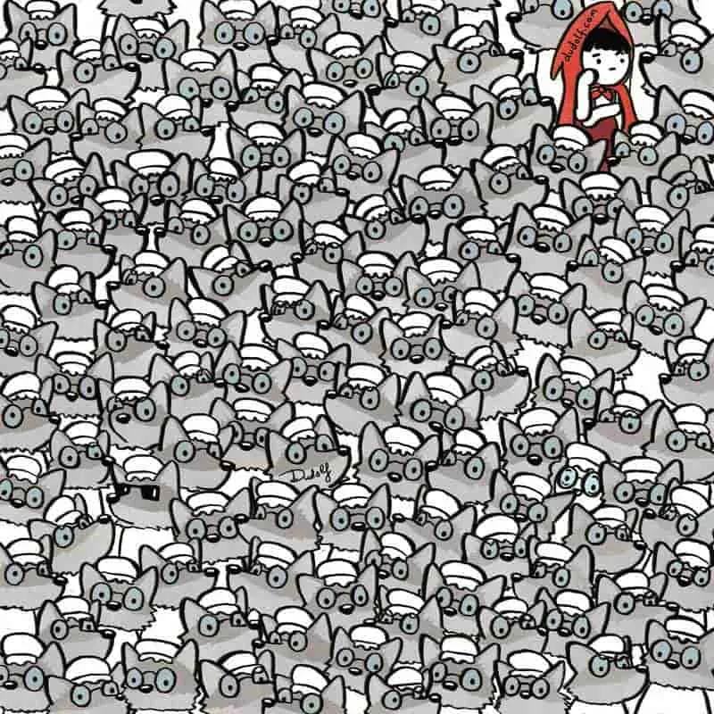 Знайдіть бабусю на оптичній ілюзії Знайдіть бабусю на оптичній ілюзії