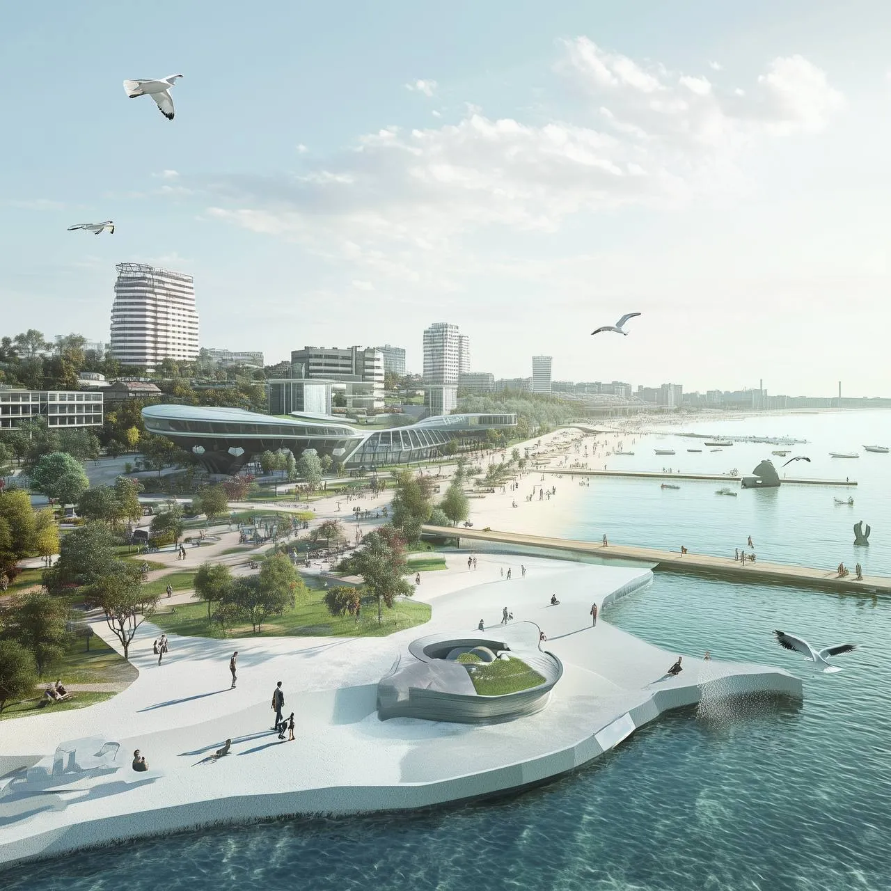 Искусственный интеллект изобразил Мариуполь в будущем Искусственный интеллект изобразил Мариуполь в будущем