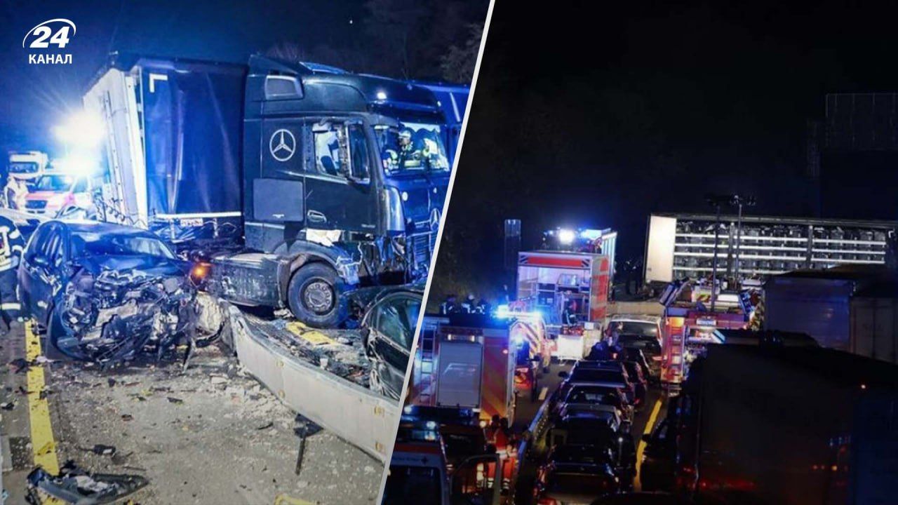 У Німеччині вантажівка спричинила серію аварій У Німеччині вантажівка спричинила серію аварій