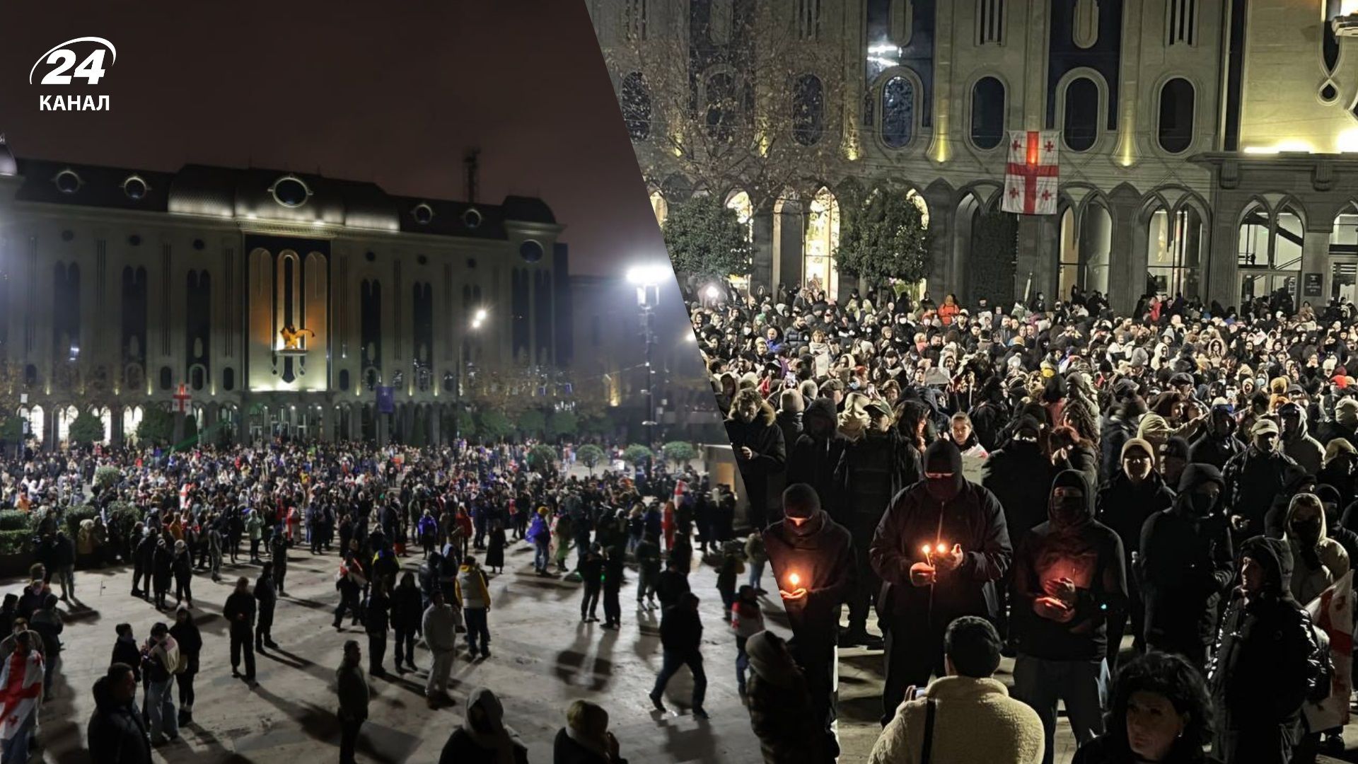 У Тбілісі тривають протести У Тбілісі тривають протести