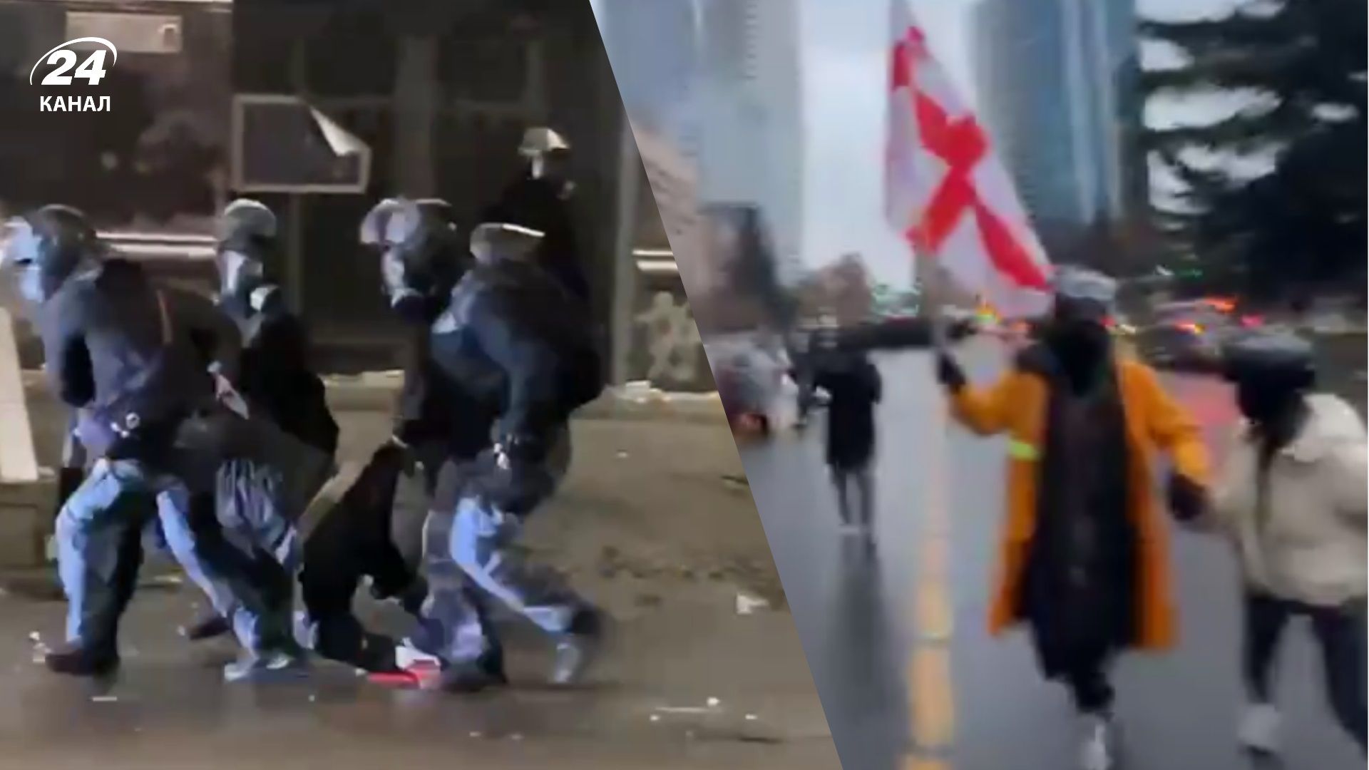 Ночь протестов в Тбилиси: силовики применяли водометы, газ, среди задержанных лидер оппозиции - 24 Канал Ночь протестов в Тбилиси: силовики применяли водометы, газ, среди задержанных лидер оппозиции - 24 Канал