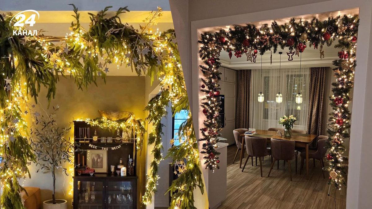 Арка-гірлянда з ялинки Арка-гірлянда з ялинки