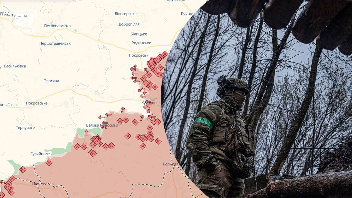 Карта Запорізького напрямку - чи готується армія Росії до наступу - 24 Канал Карта Запорізького напрямку - чи готується армія Росії до наступу - 24 Канал