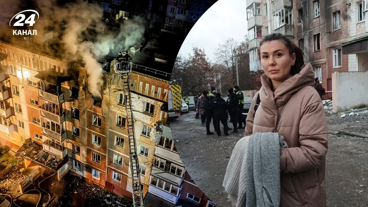 Будинок у Тернополі після атаки "Шахедами" Будинок у Тернополі після атаки "Шахедами"