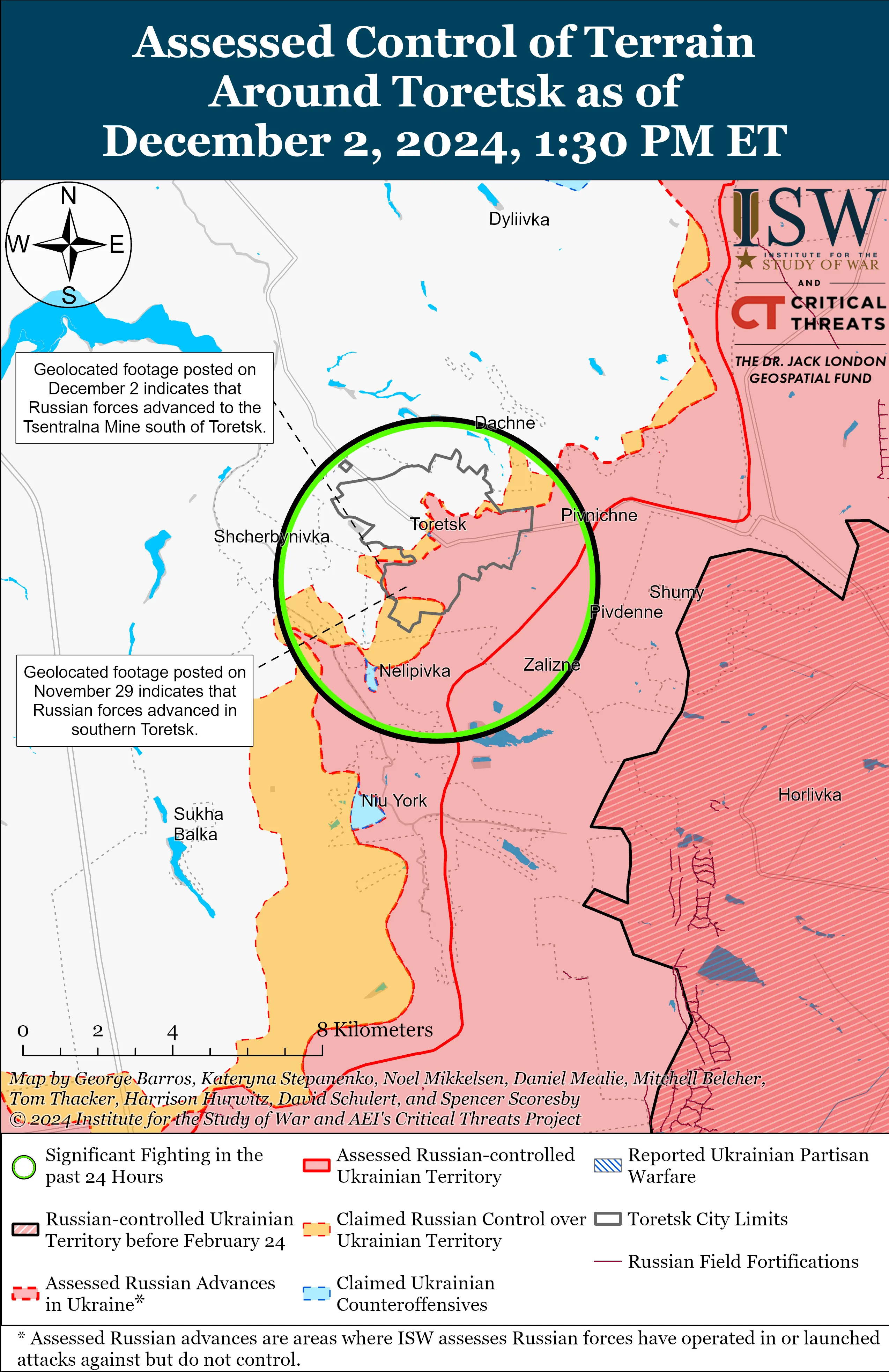 Бои за Торецк / Инфографика ISW Бои за Торецк / Инфографика ISW