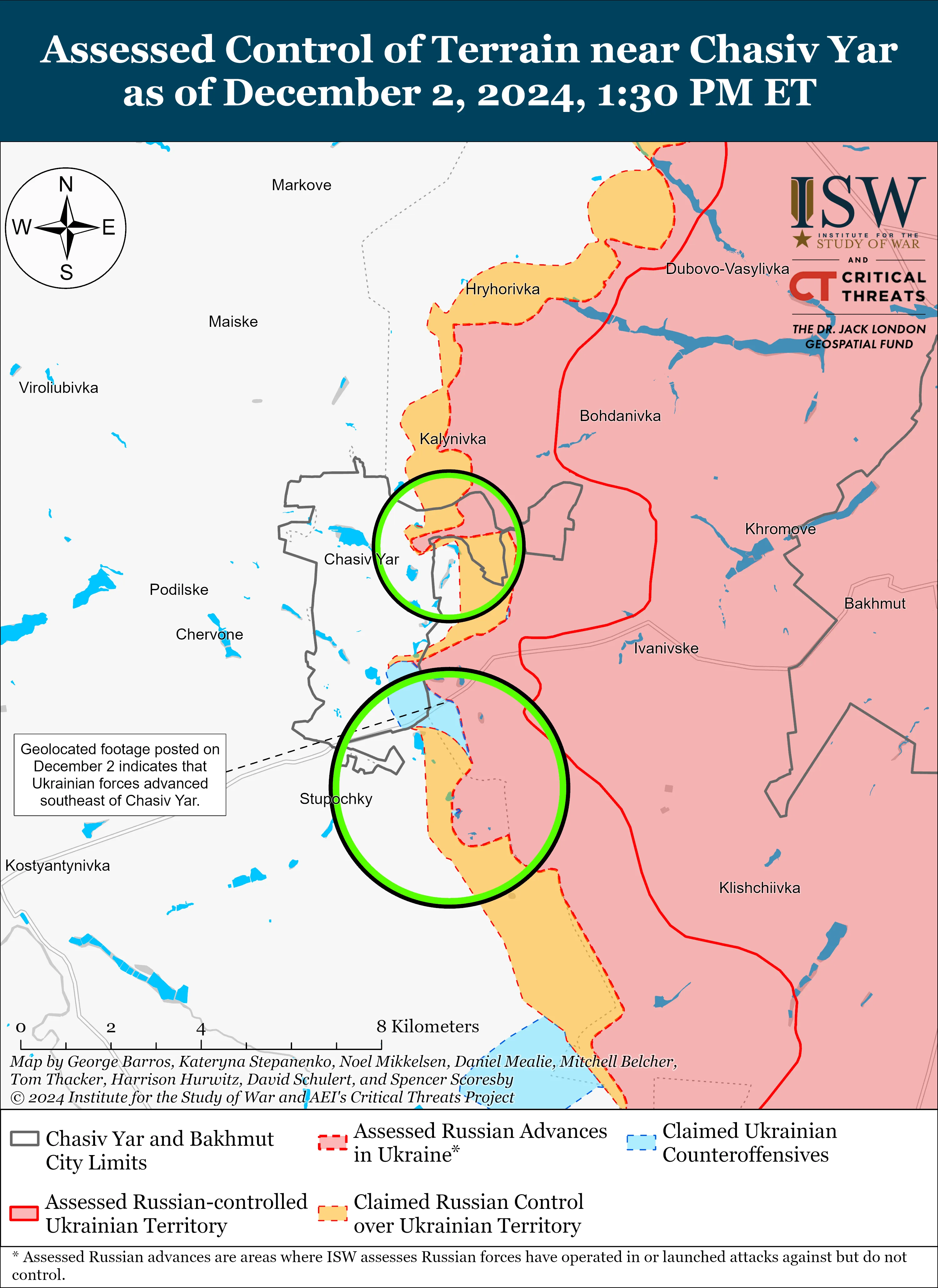 Бої за Часів Яр / Інфографіка ISW