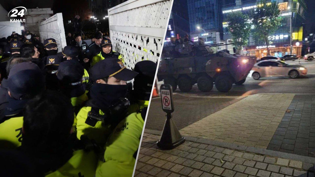 В Южной Корее объявили военное положение В Южной Корее объявили военное положение