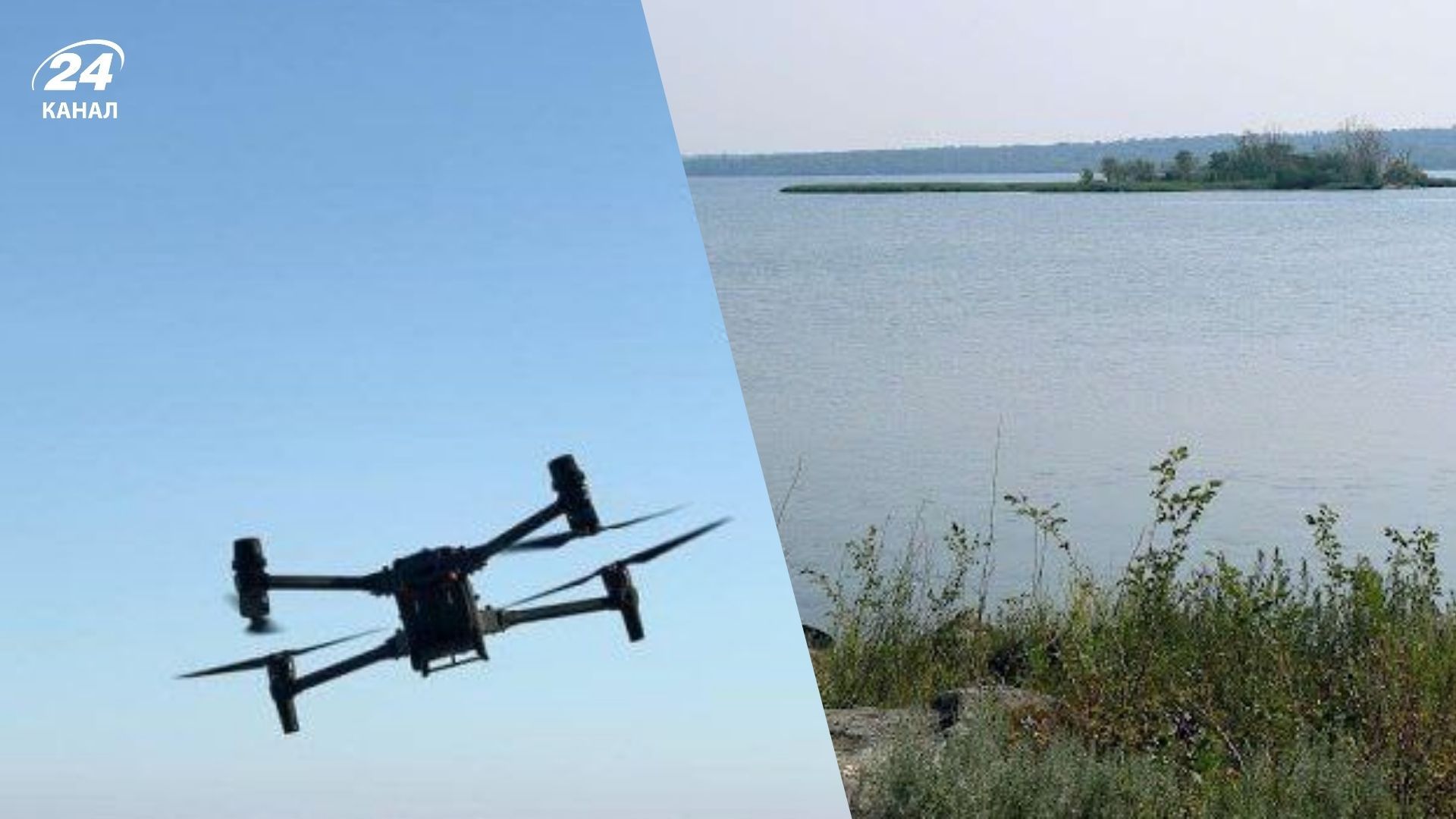 Россиян на гидроцикле подбили дроном Россиян на гидроцикле подбили дроном