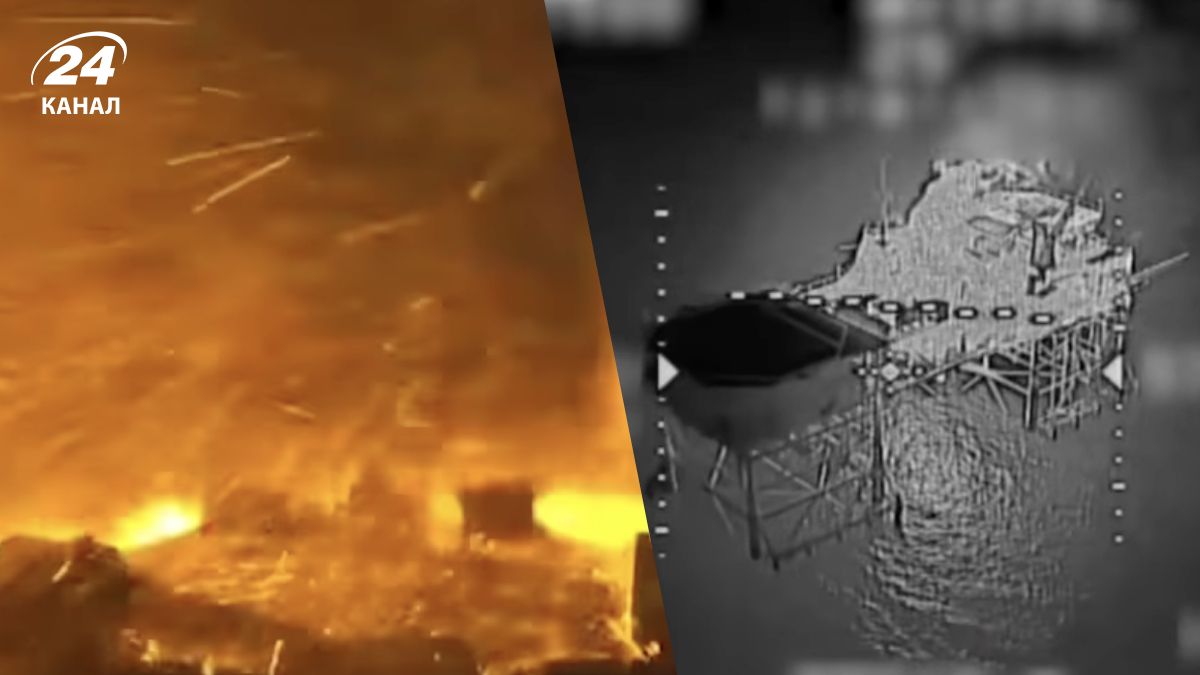 Морські дрони ВМС вдарили по системах спостереження на газових платформах біля узбережжя Криму Морські дрони ВМС вдарили по системах спостереження на газових платформах біля узбережжя Криму