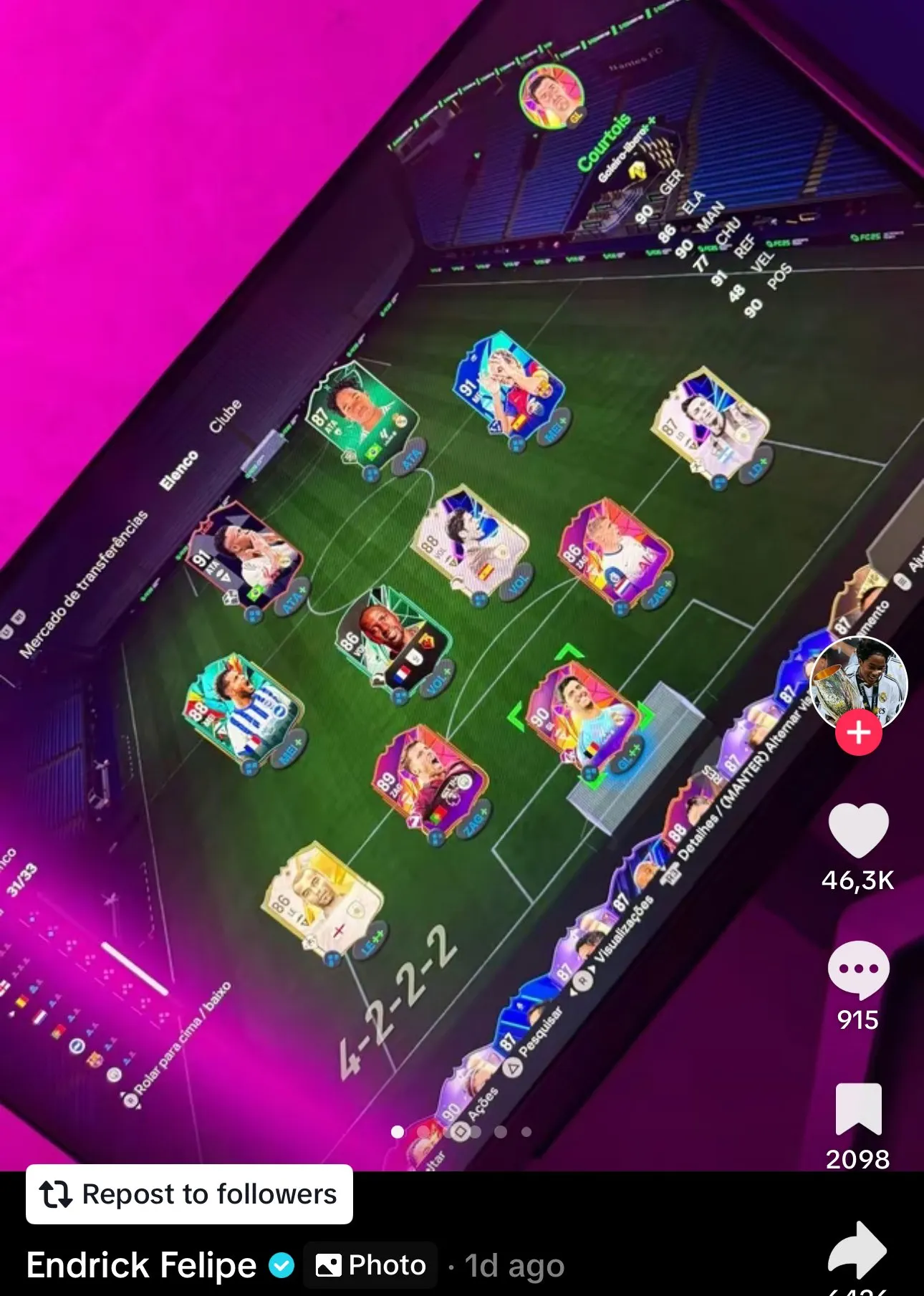 Команда Ендріка у EA FC 25 Команда Ендріка у EA FC 25