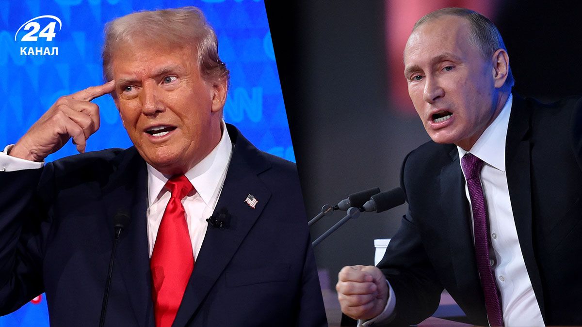 Президент США Трамп і російський диктатор Путін Президент США Трамп і російський диктатор Путін