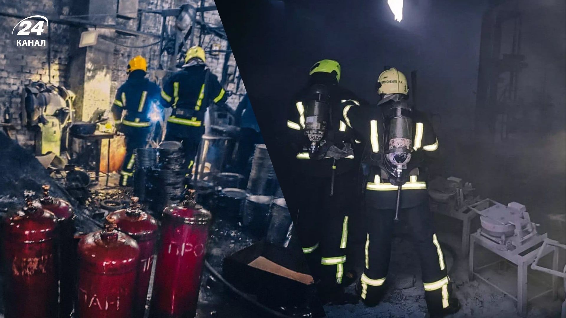 Працівники ДСНС ліквідують наслідки Працівники ДСНС ліквідують наслідки